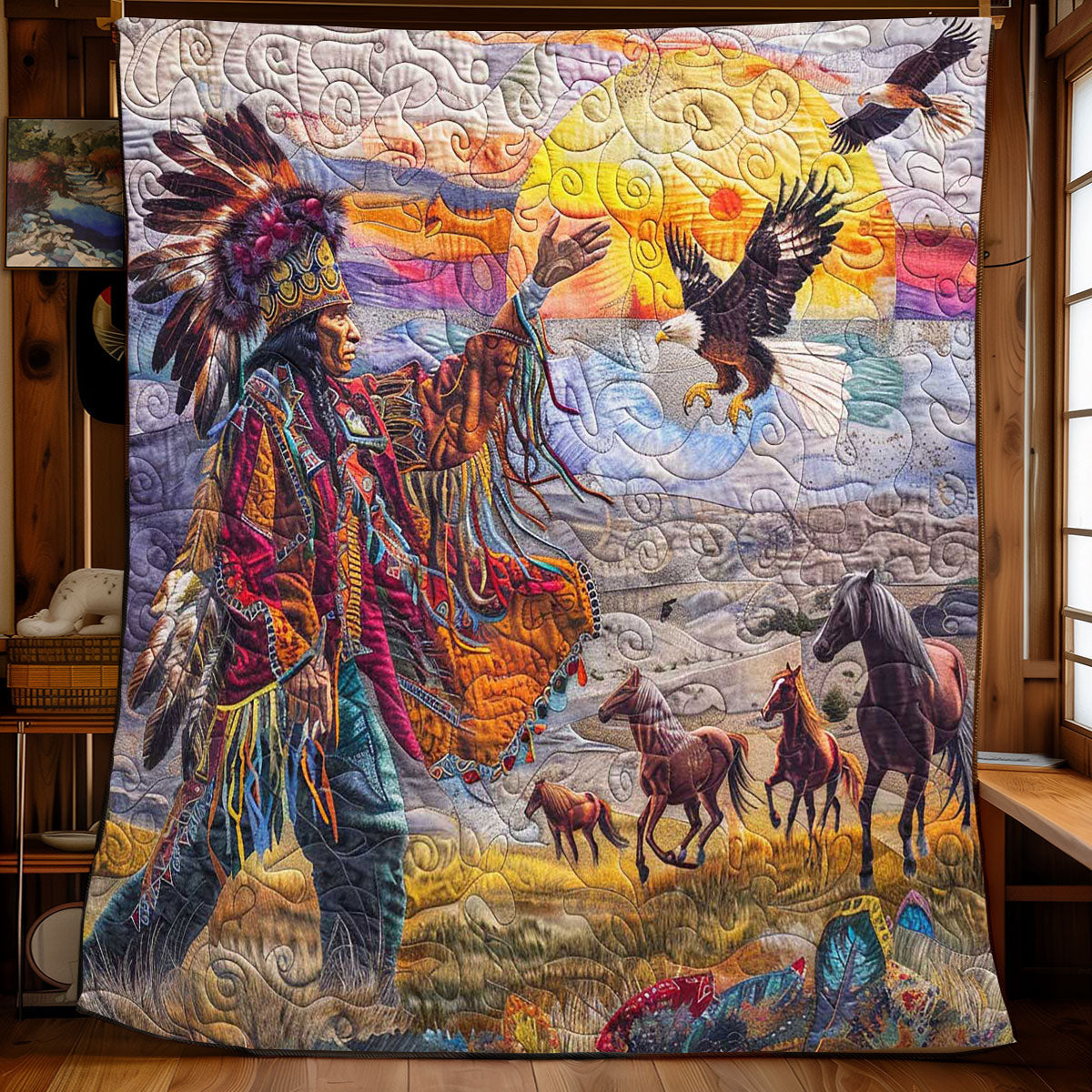 Chief Native American WP1508004CL Quilt