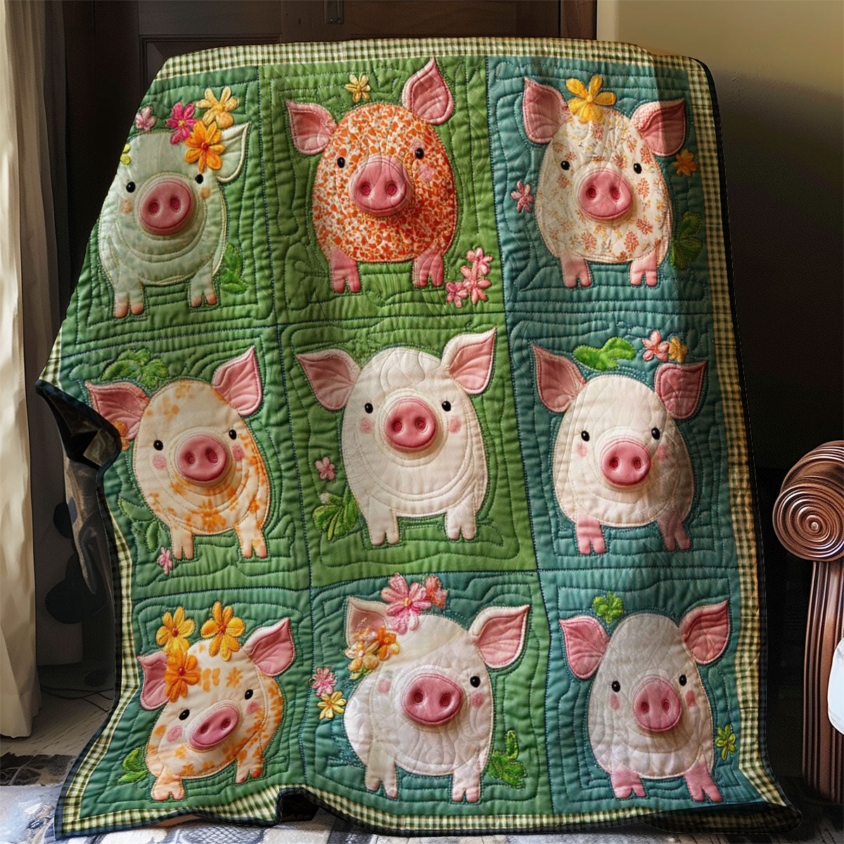 Cute Pig Collection WP0208021CL Quilt