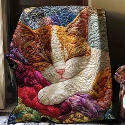 Cute Tabby Cat WP0208001CL Quilt