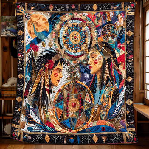 Dreamcatcher Native America Woman WP1508007CL Quilt