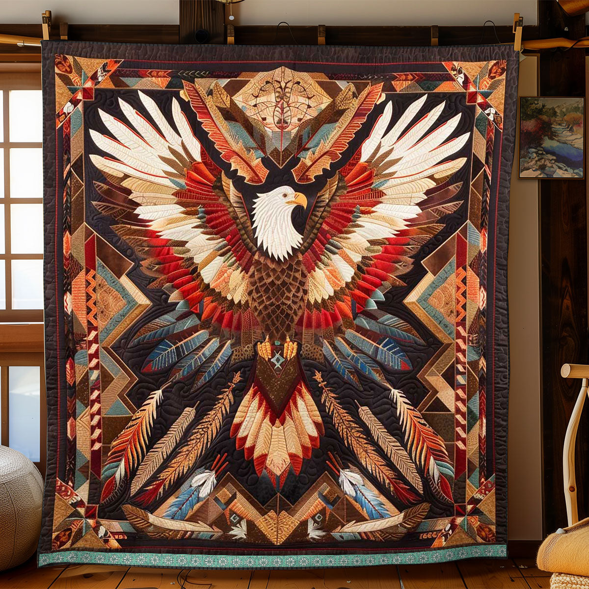 Eagle Feathers Of Freedom WP0909013CL Quilt