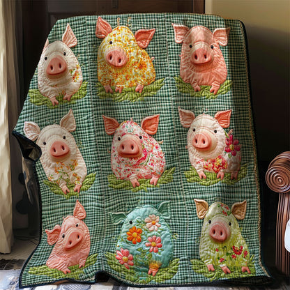 Farm Pig Collection WP0208035CL Quilt