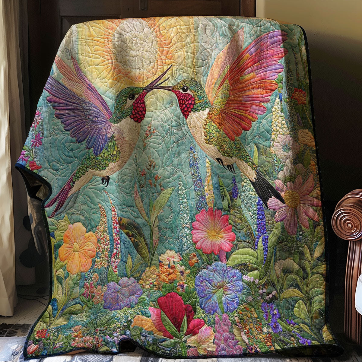 Fighting Tropical Hummingbird WP0608021CL Quilt