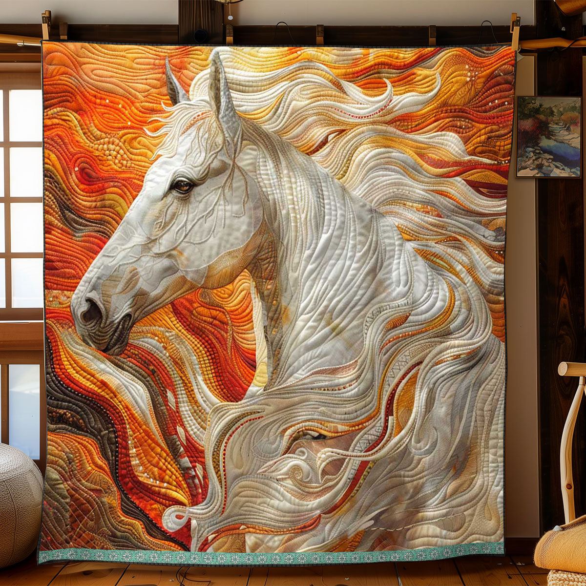 Fire Horse Spirit WP0509015CL Quilt