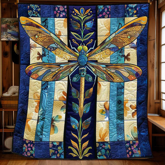 Flower Dragonfly WP2108046CL Quilt