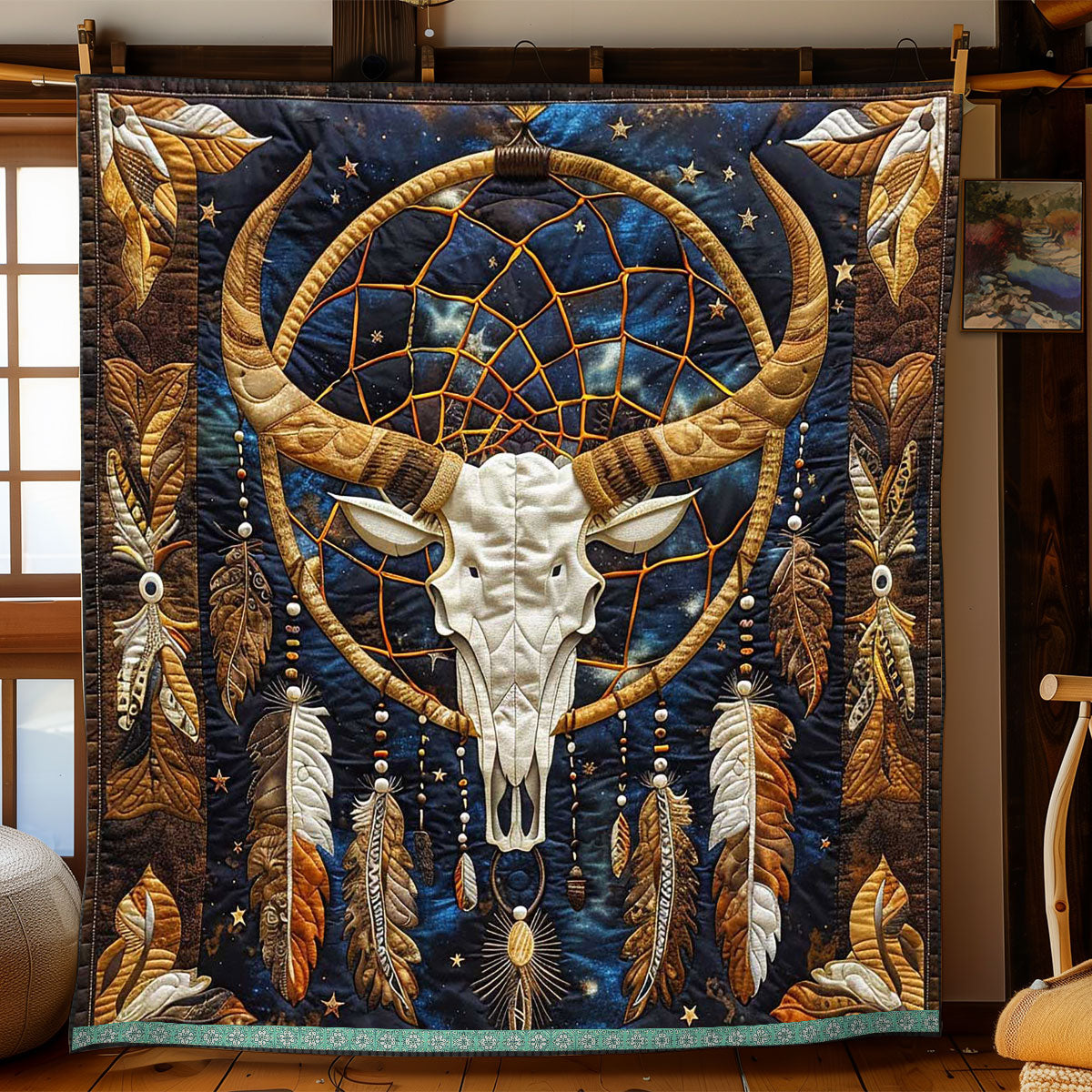 Foreseen Skull WP2208040CL Quilt