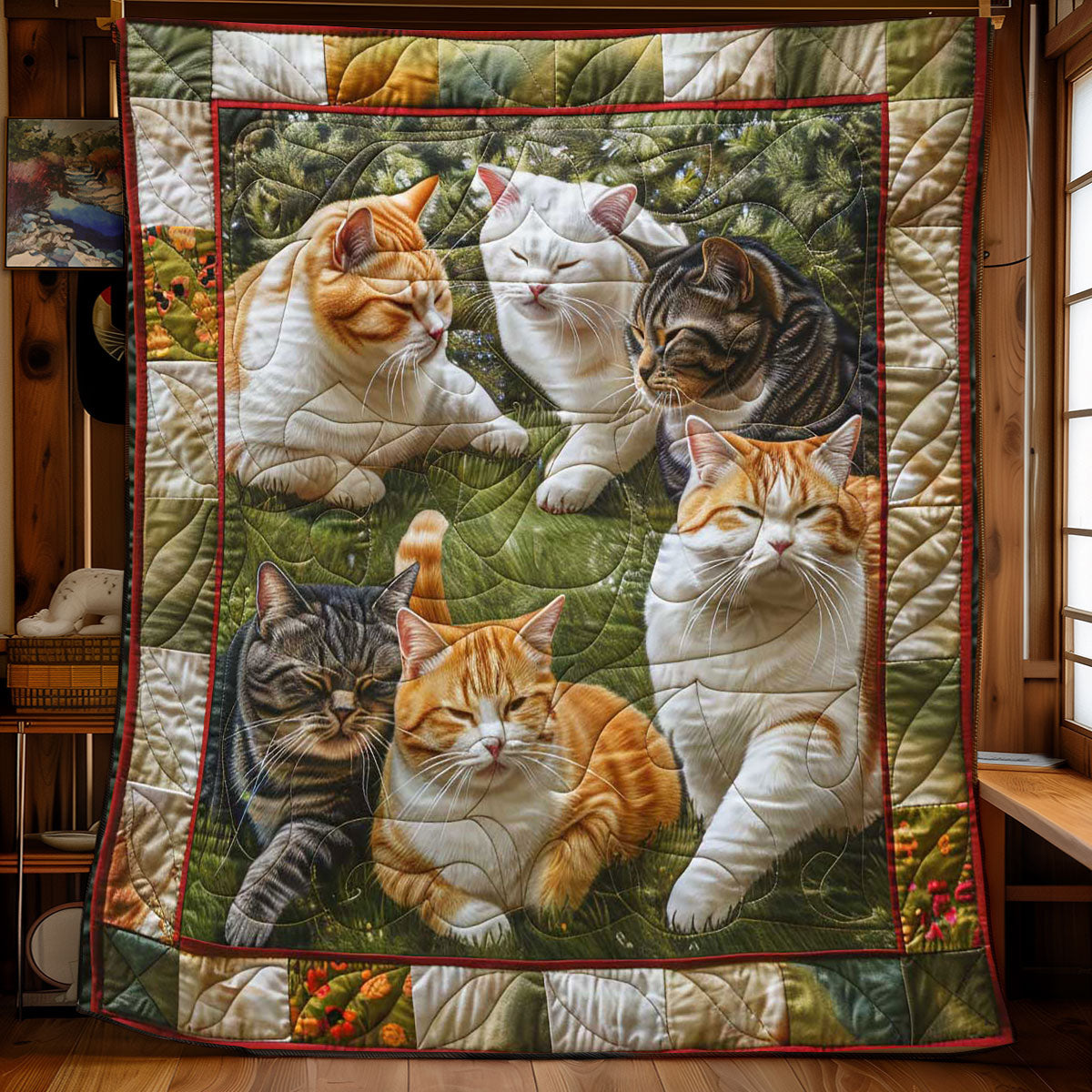 Gathering Of Cats WP1408008CL Quilt