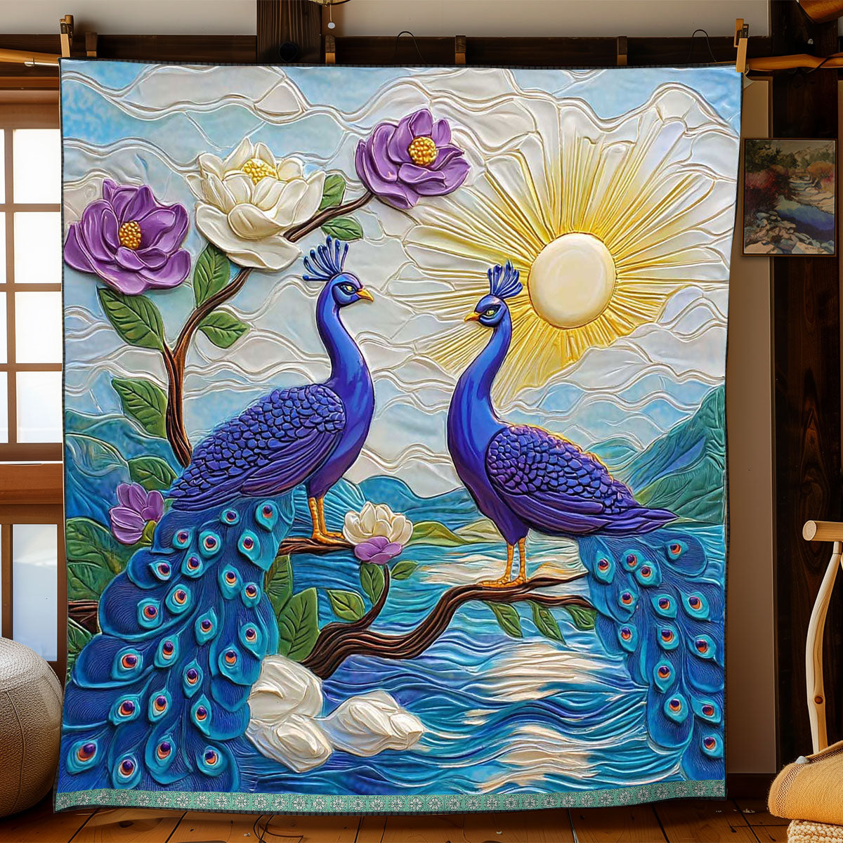 Heaven Peacock WP0909054CL Quilt