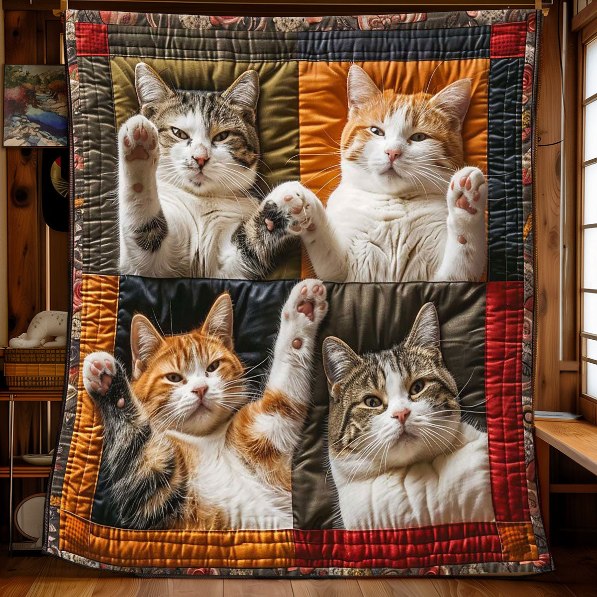 Hello Lady Cat WP1408009CL Quilt