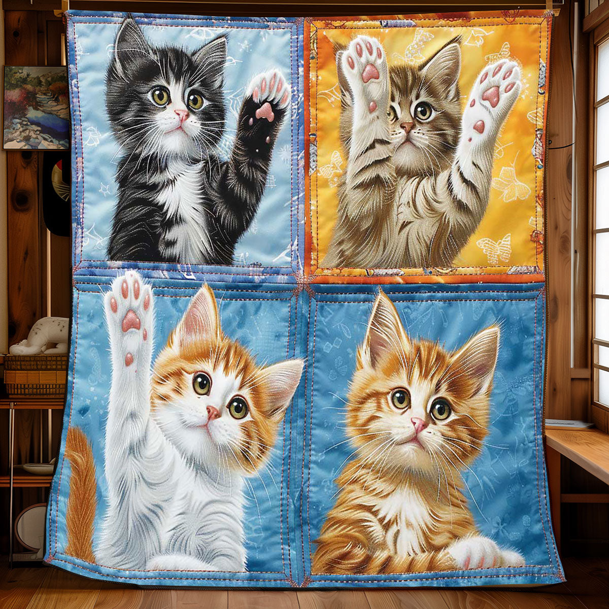 Hi 5 Kitten WP1308043CL Quilt