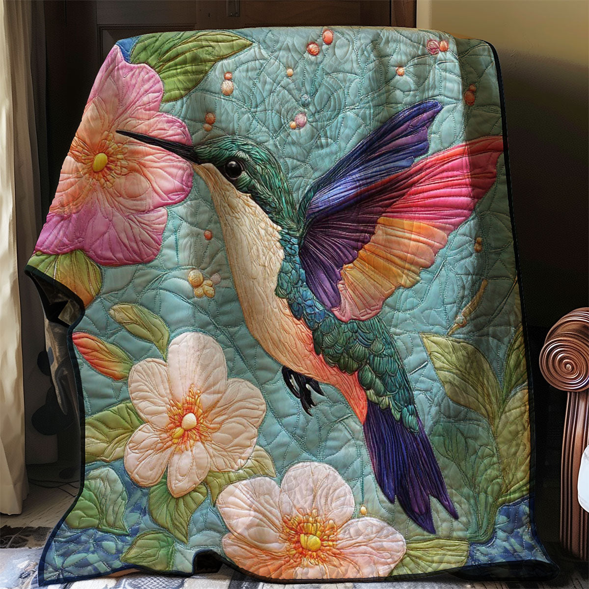 Hummingbird Feeding WP0508024CL Quilt