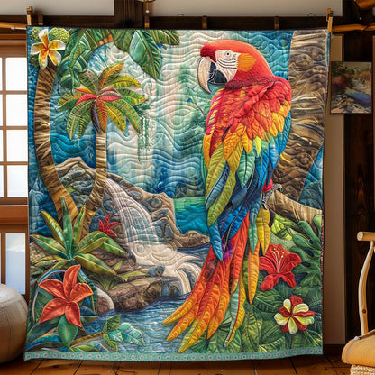 Island Waterfall Parrot WP0909042CL Quilt