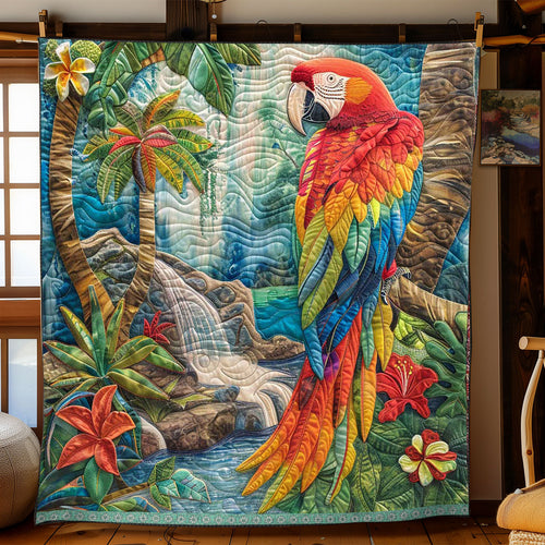 Island Waterfall Parrot WP0909042CL Quilt