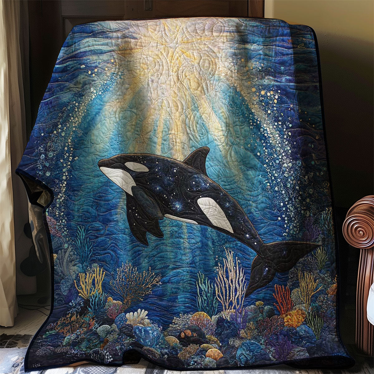 Killing Whale Sunrise WP0208007CL Quilt