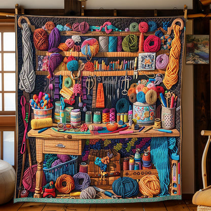 Knitting Work Space WP0409027CL Quilt