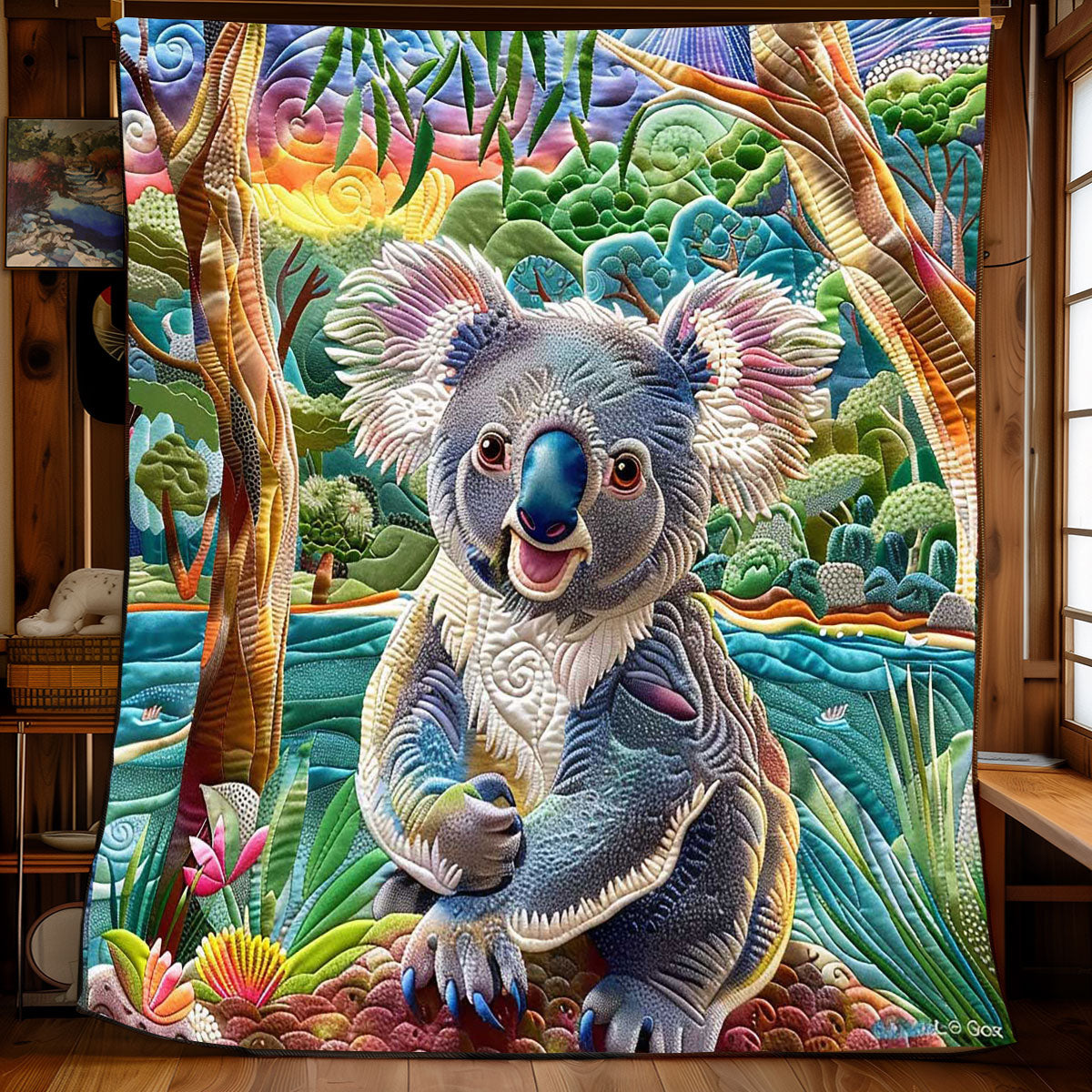 Lake Koala Sunset WP1308019CL Quilt