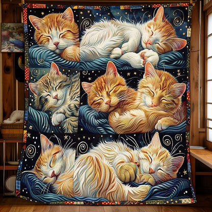 Moon Star Cute Cat WP2008039CL Quilt