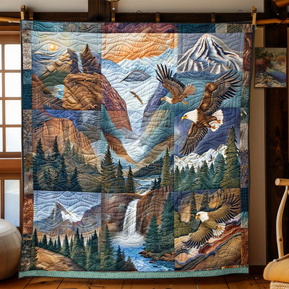 Mountainous Scenary Eagle WP0409030CL Quilt