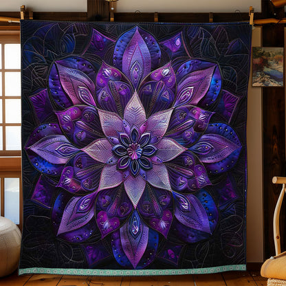 Mysterious Flower Mandala WP2208018CL Quilt