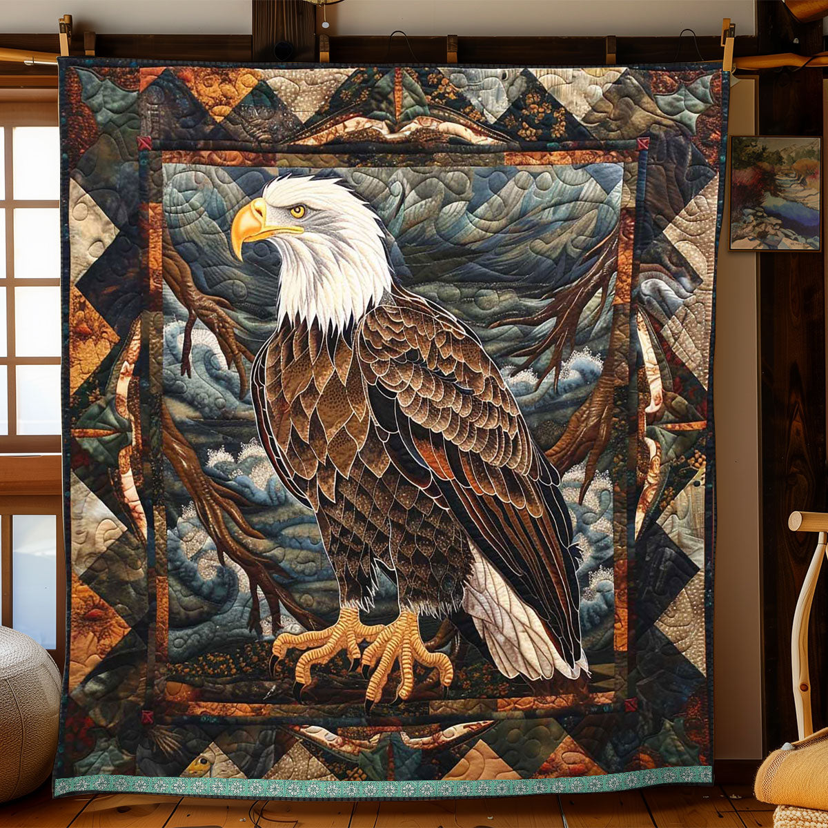 Native American Eagle WP0509032CL Quilt