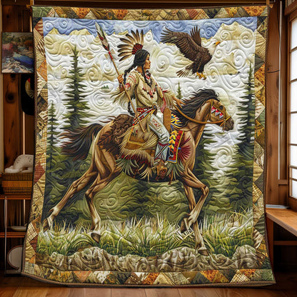 Native American Woman WP1308025CL Quilt