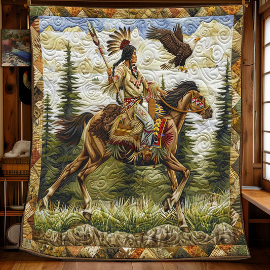 Native American Woman WP1308025CL Quilt