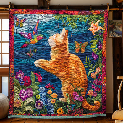 Naughty Orange Cat WP2208021CL Quilt