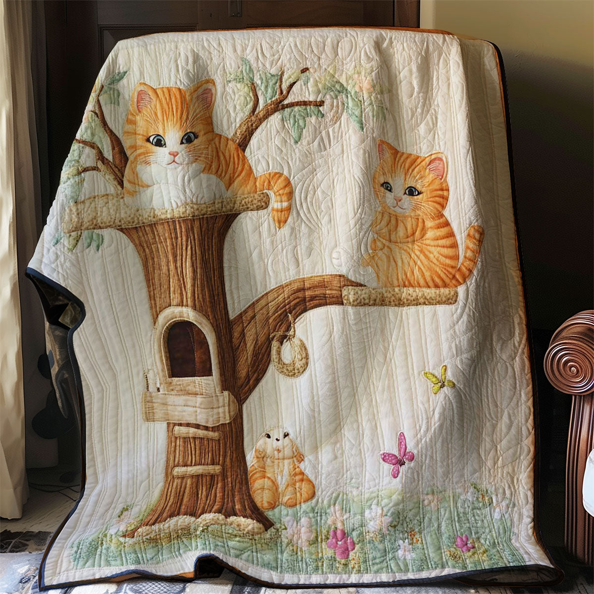 Orange Cat WP0608035CL Quilt