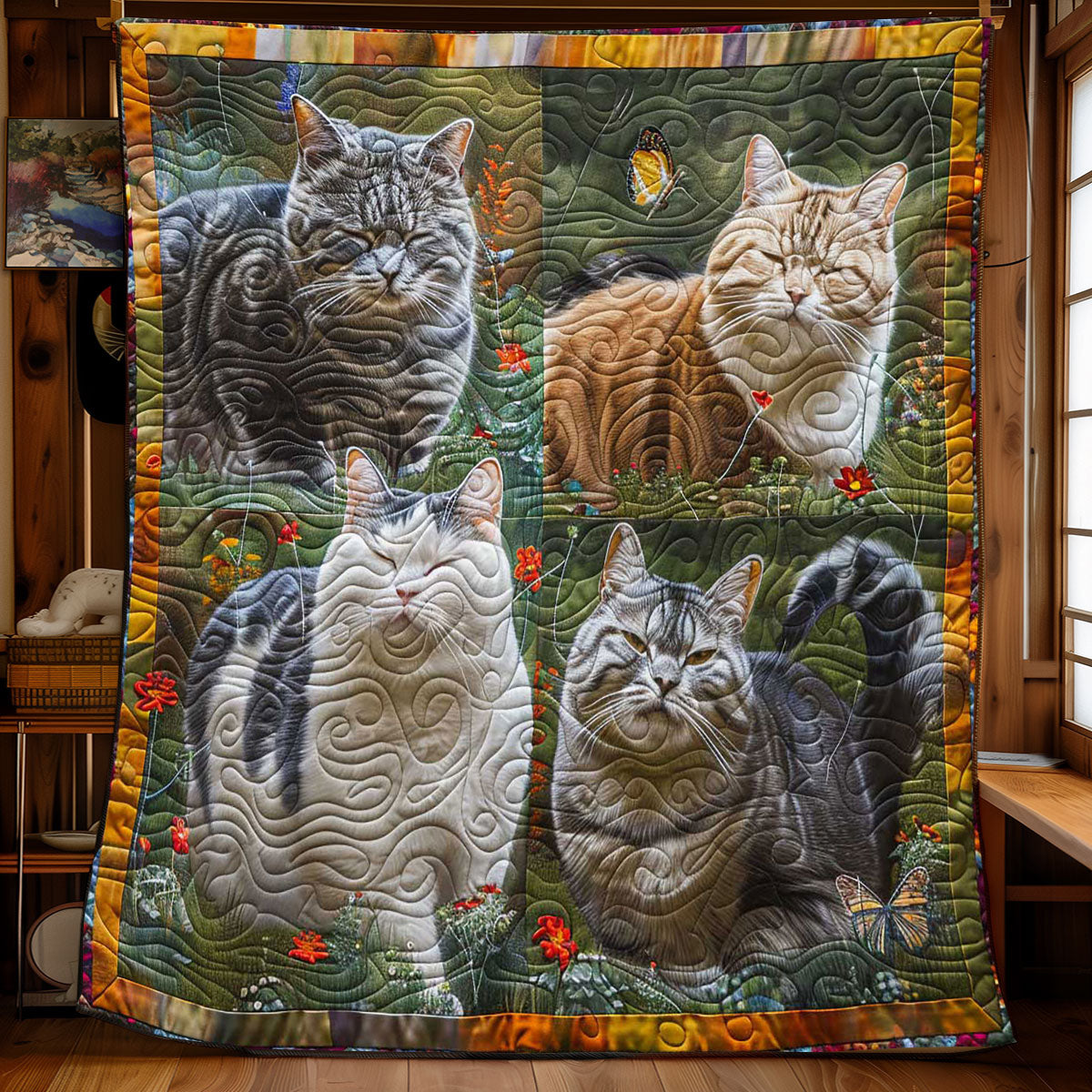 Park Walking Cat WP1408013CL Quilt