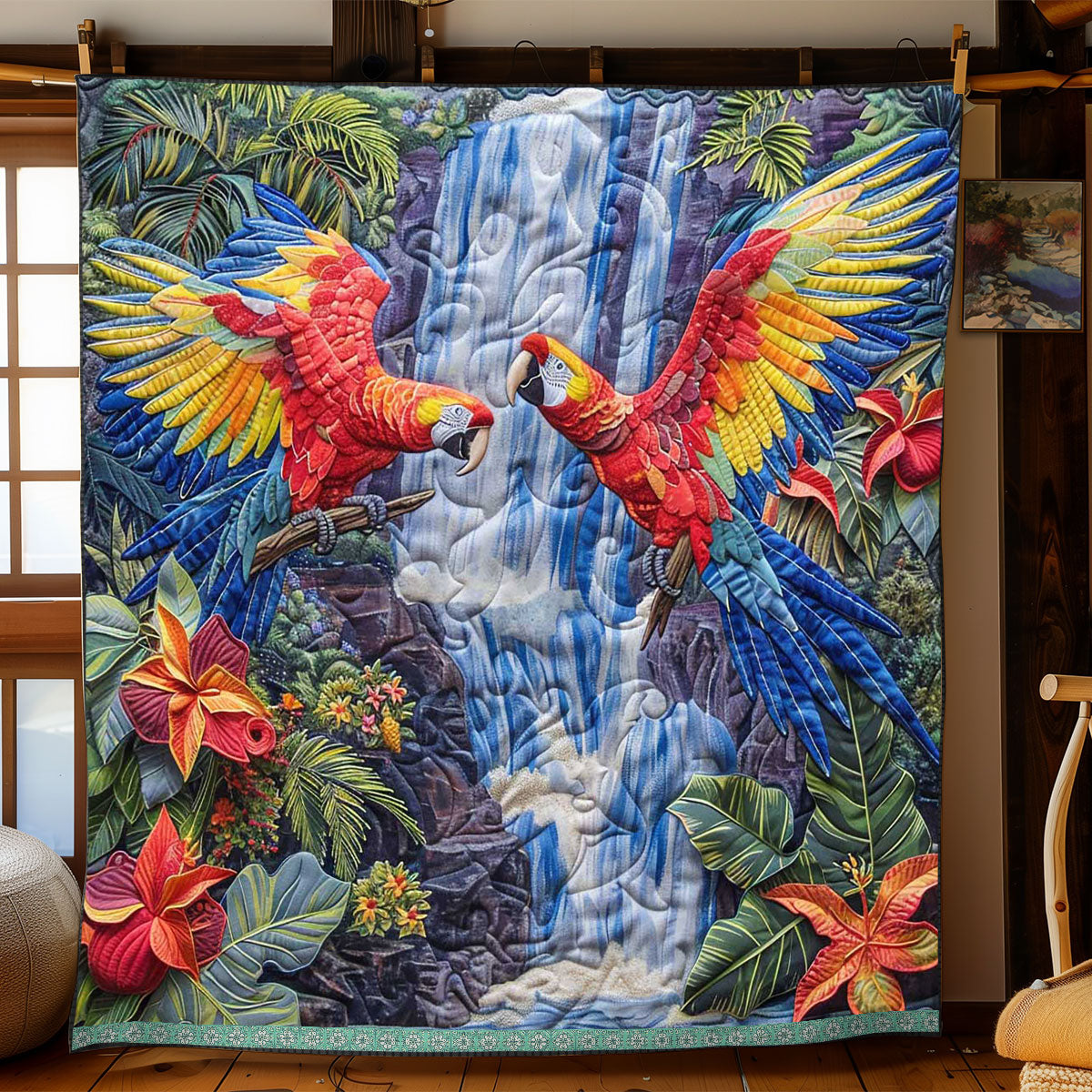 Parrot Habitat WP0909040CL Quilt