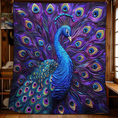 Purple Peacock WP2108030CL Quilt