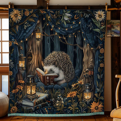 Reading Night Hedgehog WP0509038CL Quilt