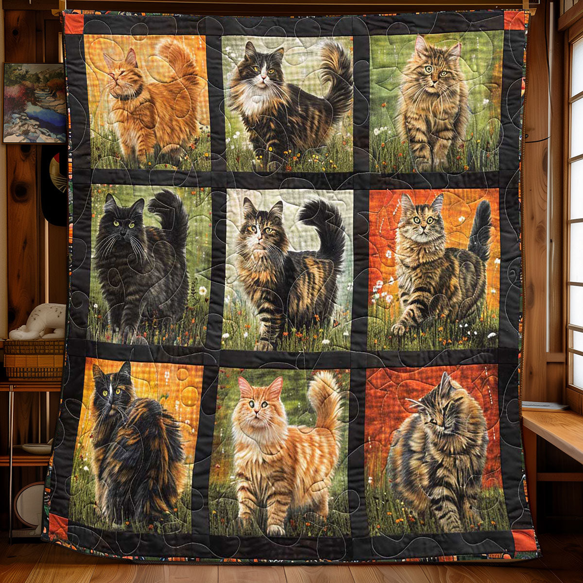 Royal Walking Cat WP1308058CL Quilt