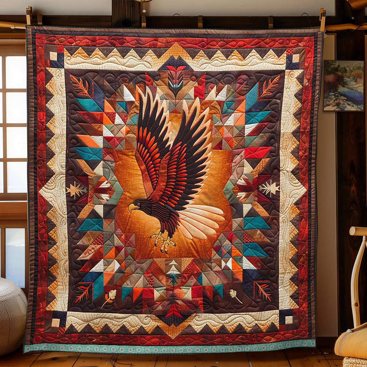 Sky Guardian Eagle WP0909017CL Quilt