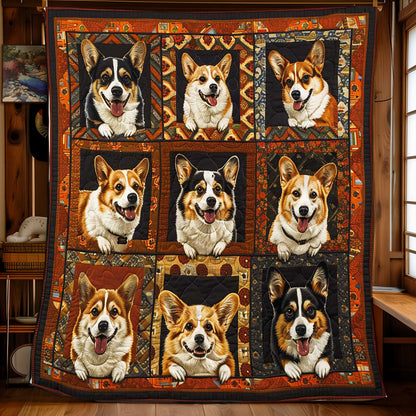 Smiling Royal Corgi WP2008051CL Quilt