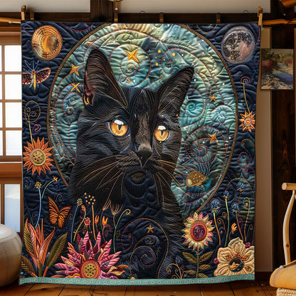 Space Black Cat WP0909027CL Quilt