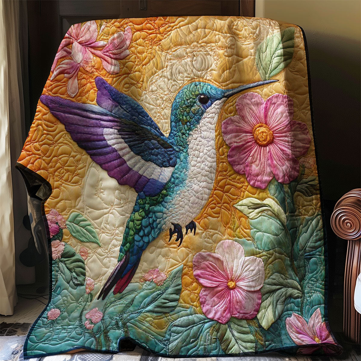 Sunset Hummingbird WP0508034CL Quilt