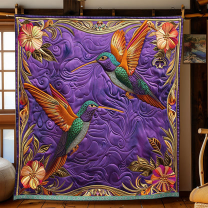 Tropical Floral Hummingbird WP0409052CL Quilt