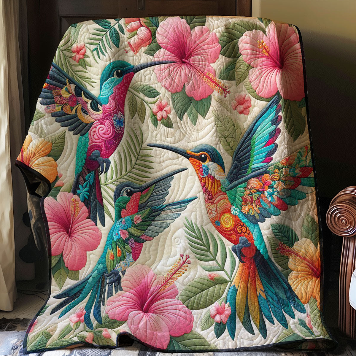 Tropical Hummingbird WP0608005CL Quilt