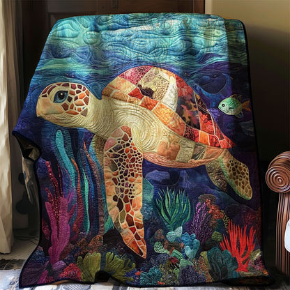 Tropical Sea Turtle WP0508033CL Quilt