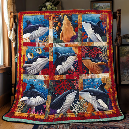 Abstract Whale WP3008031CL Quilt