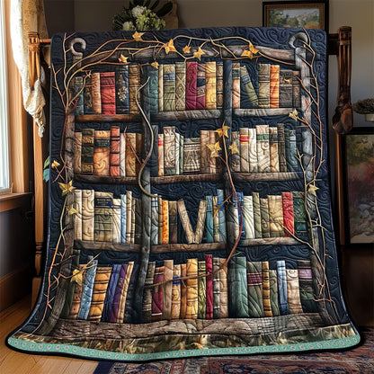 Ancient Castle Bookshelf WP0509003CL Quilt