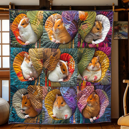Baby Hamster Flower WP2008001CL Quilt