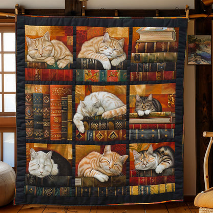 Bookshelf Cat WP2008002CL Quilt