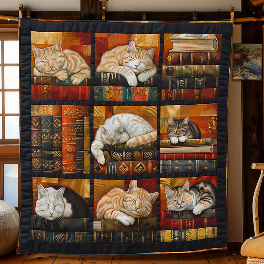 Bookshelf Cat WP2008002CL Quilt