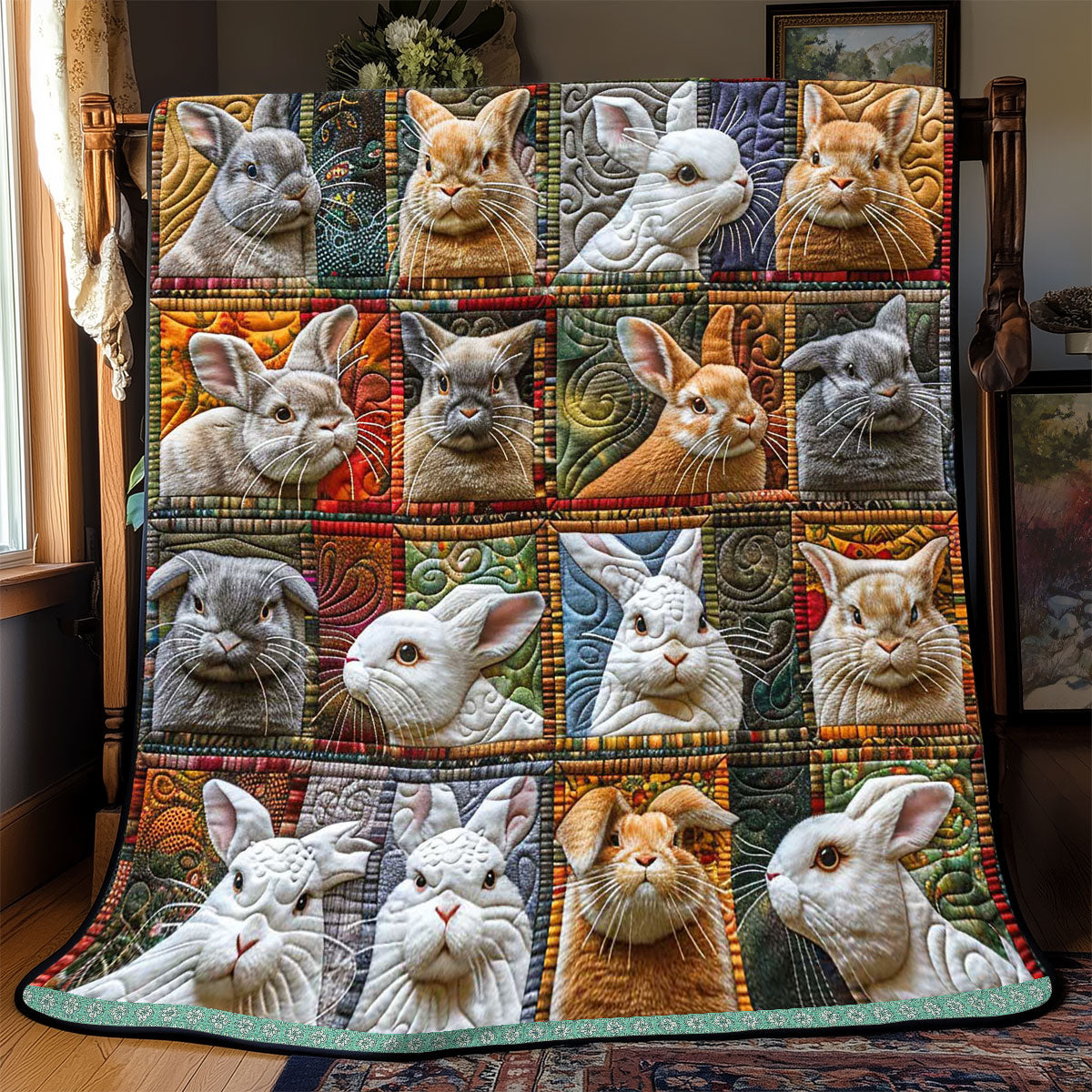 Bunny Trails WP3008035CL Quilt