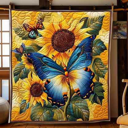 Butterflies Sunflower WP2008003CL Quilt