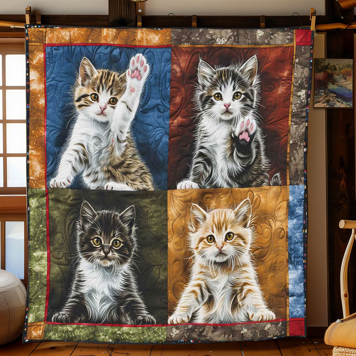 Cat Collection Welcome WP1308049CL Quilt