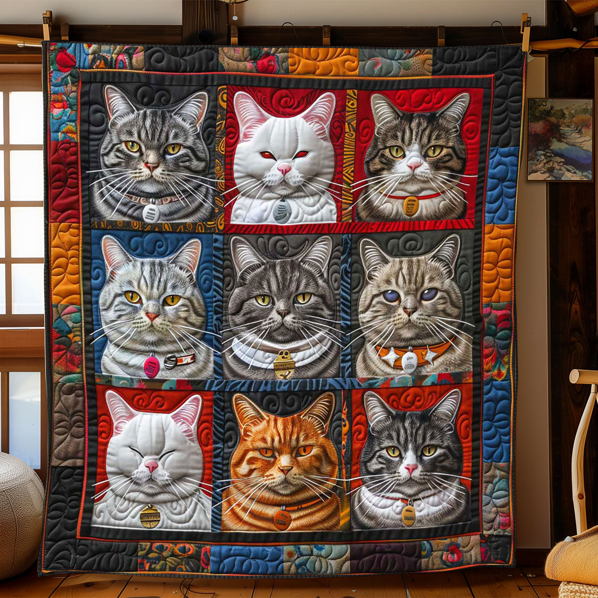 Collection Angry Cat WP1408004CL Quilt