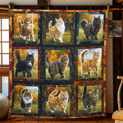 Collection Autumn Cat WP1308060CL Quilt